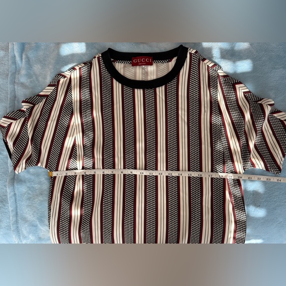 Gucci Silk Black and White Striped Long Sleeve Dress( outlet clearance) - Picture 7 of 8